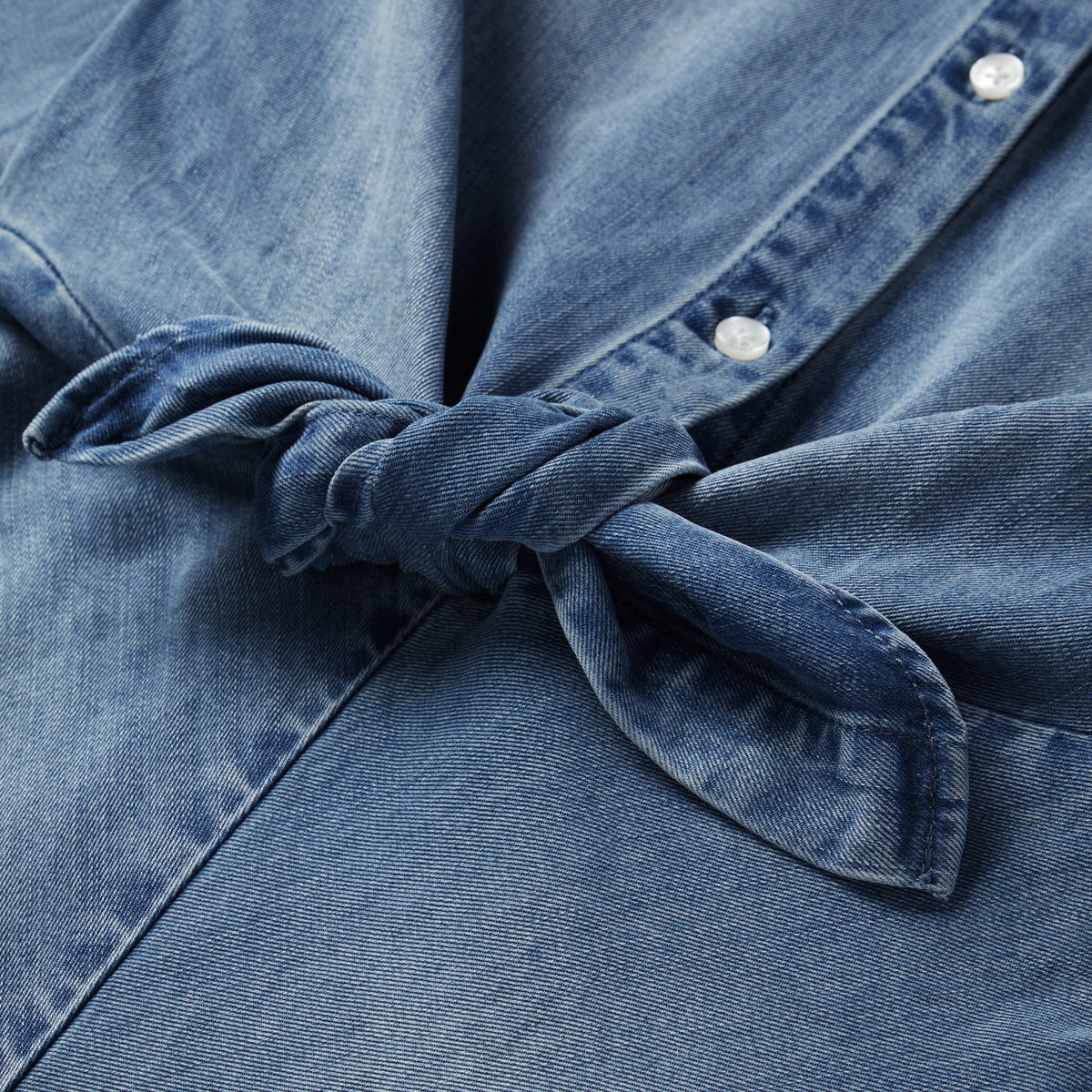 Stetson Denim Tie-Front Dress