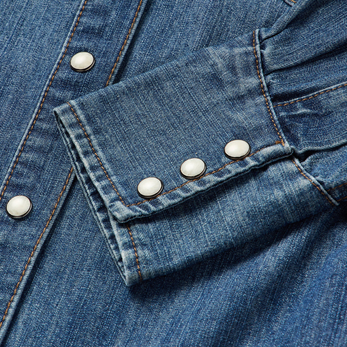 Stetson Piped Dark Denim Western Shirt