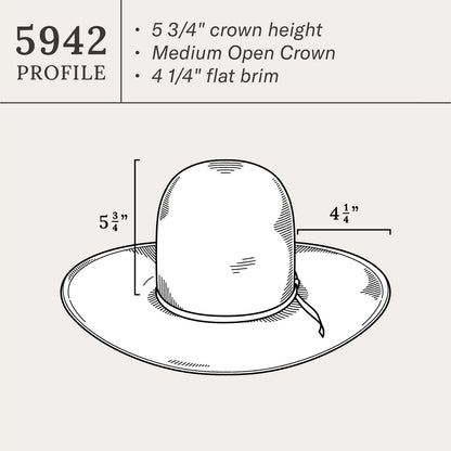 Stetson Saddleman 20X Open Crown Straw Cowboy Hat