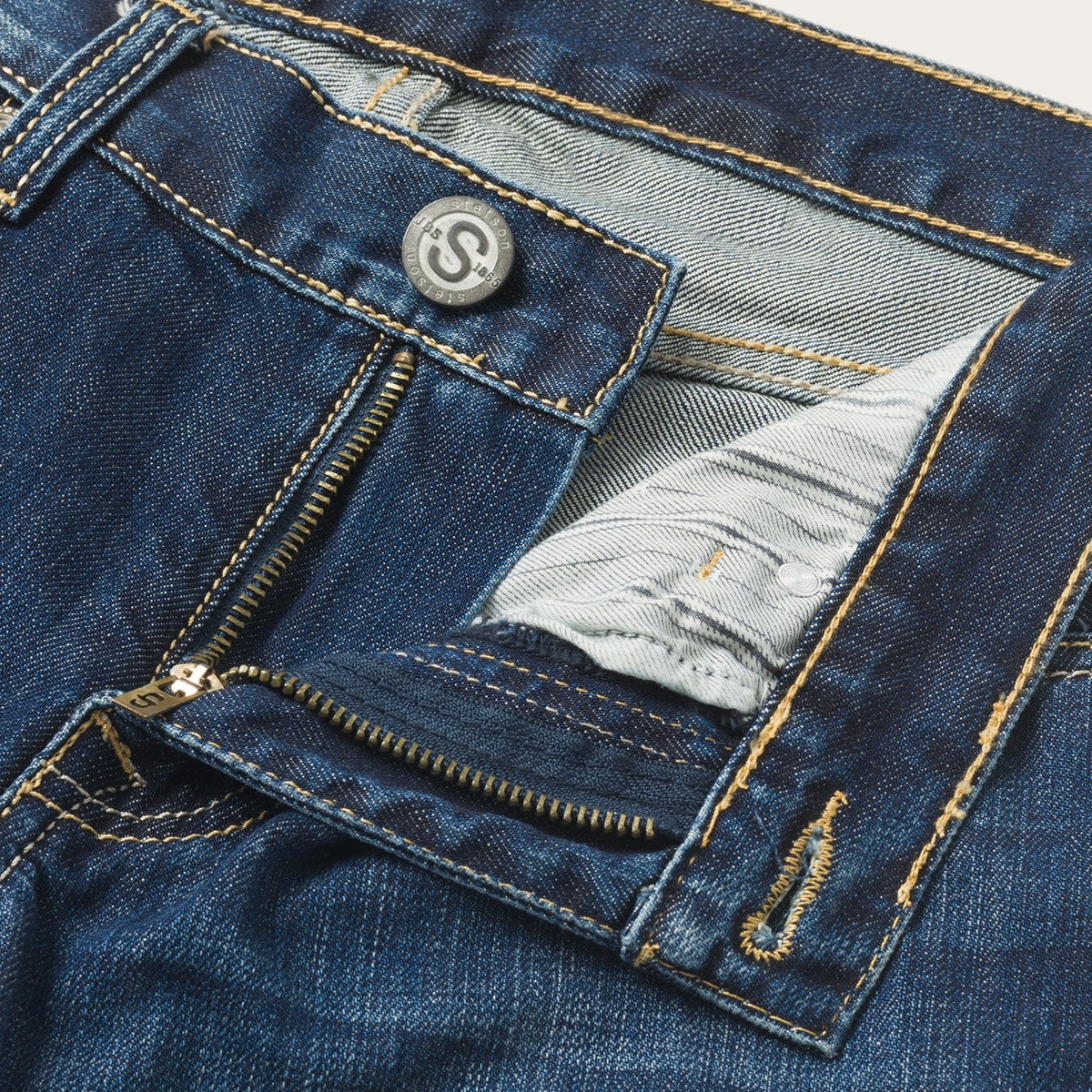 Stetson 1014 Fit Semi-Destructed Wash Jeans