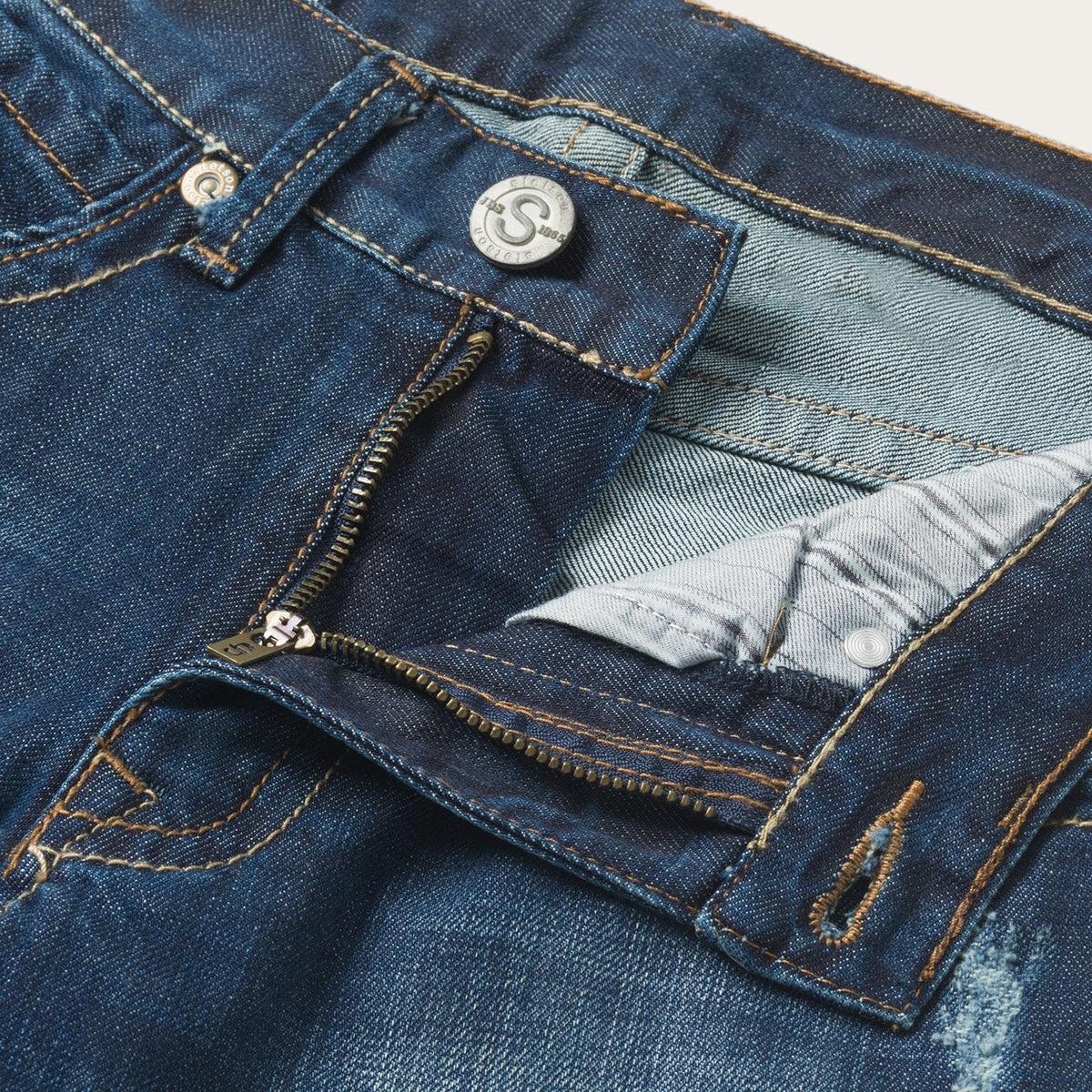 Stetson 1312 Fit Jeans With Back Pocket Detail