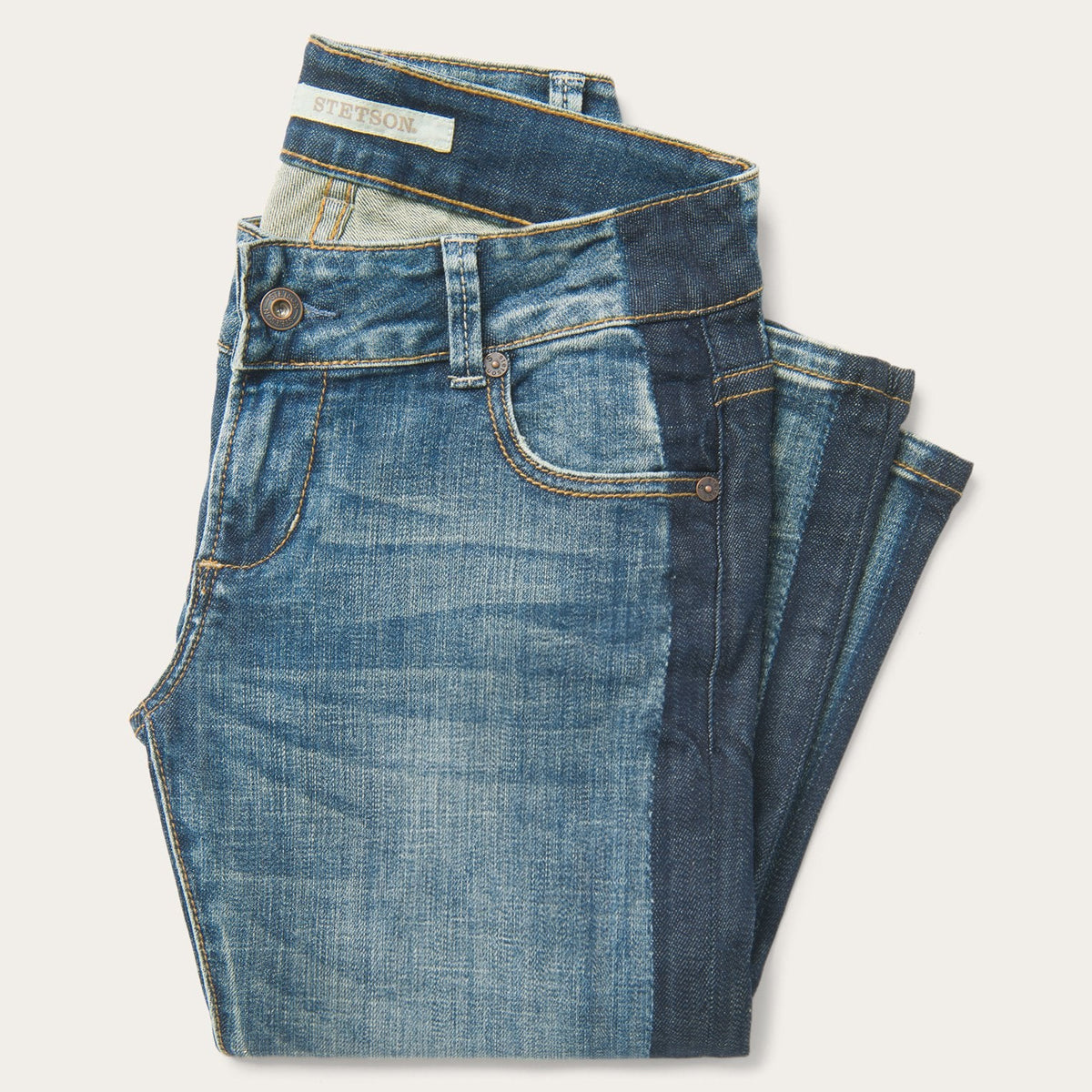 Stetson Skinny Fit Stripe Leg Jean