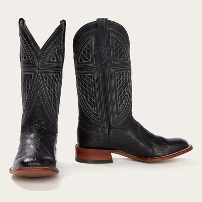 Stetson Black Falls Alligator Cowboy Boot