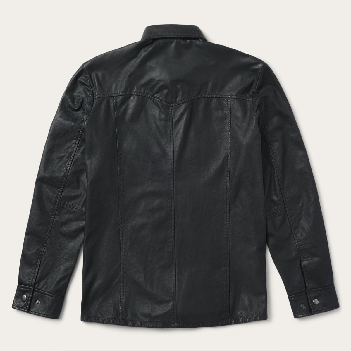Stetson Leather Western Shirt Jacket