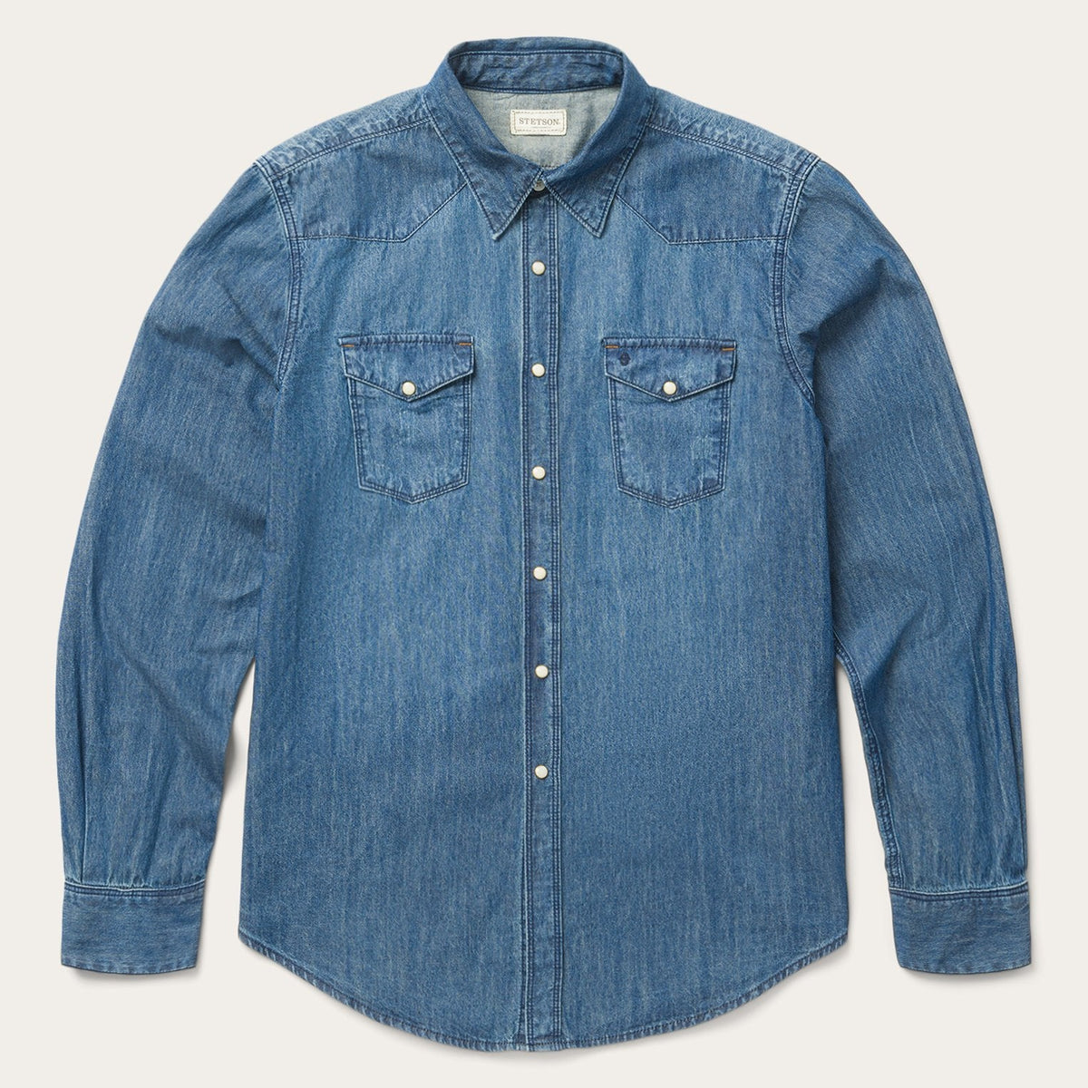 Stetson Medium Blue Denim Shirt