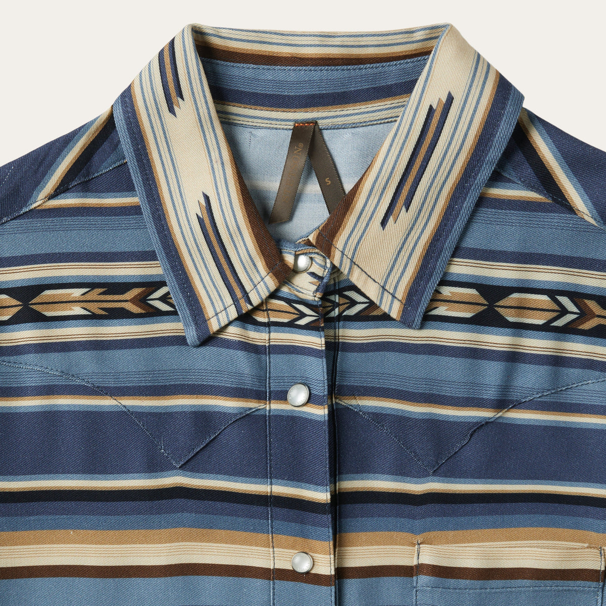 Stetson Indigo Serape Print Shirt