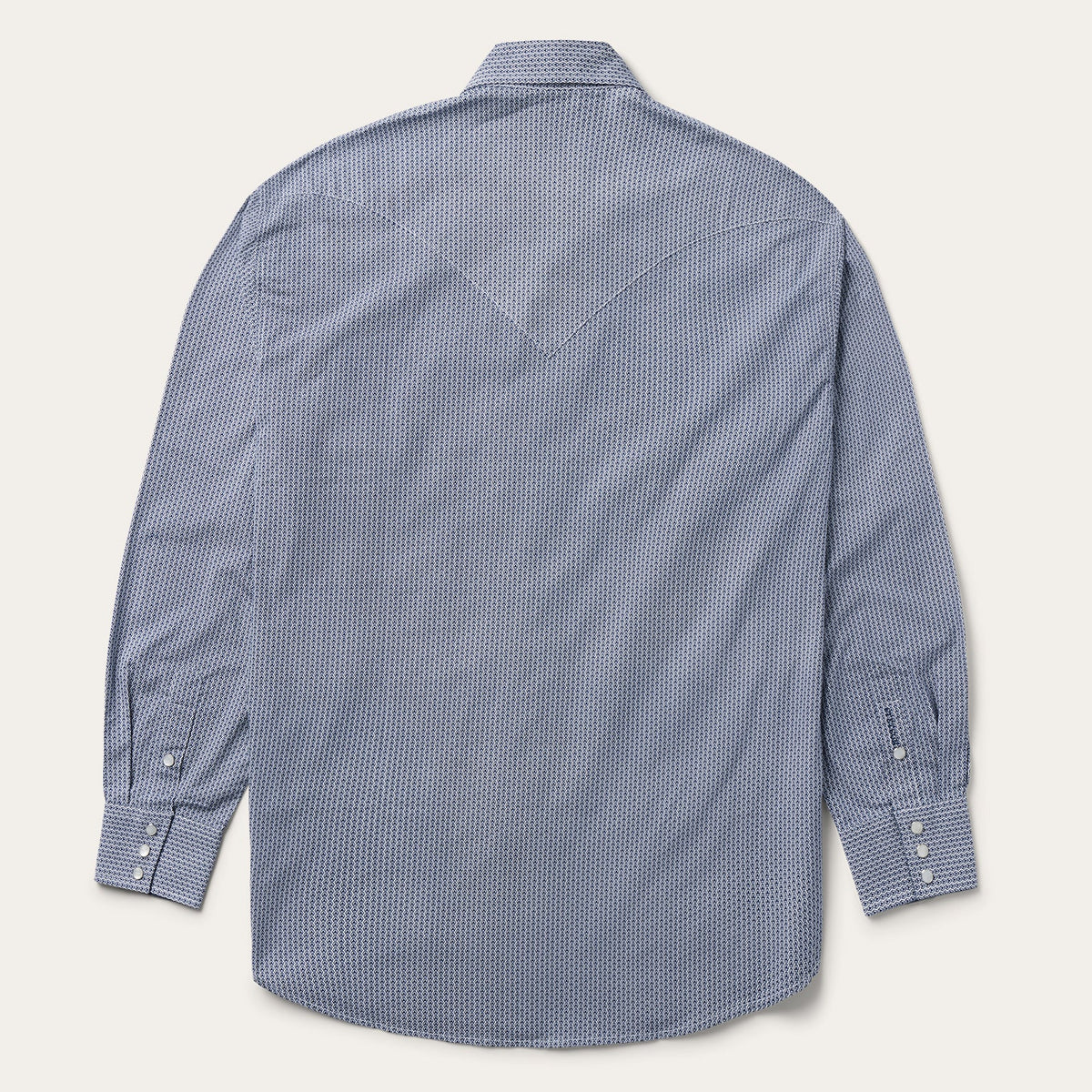 Stetson Blue Deco Geo Print Western Shirt