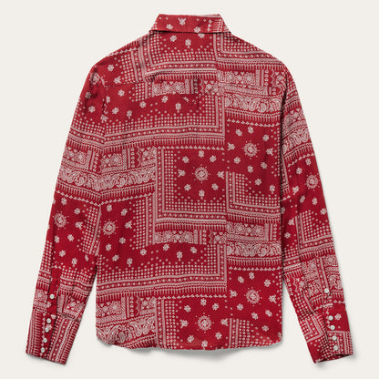 Stetson Red Bandana Patchwork Shirt