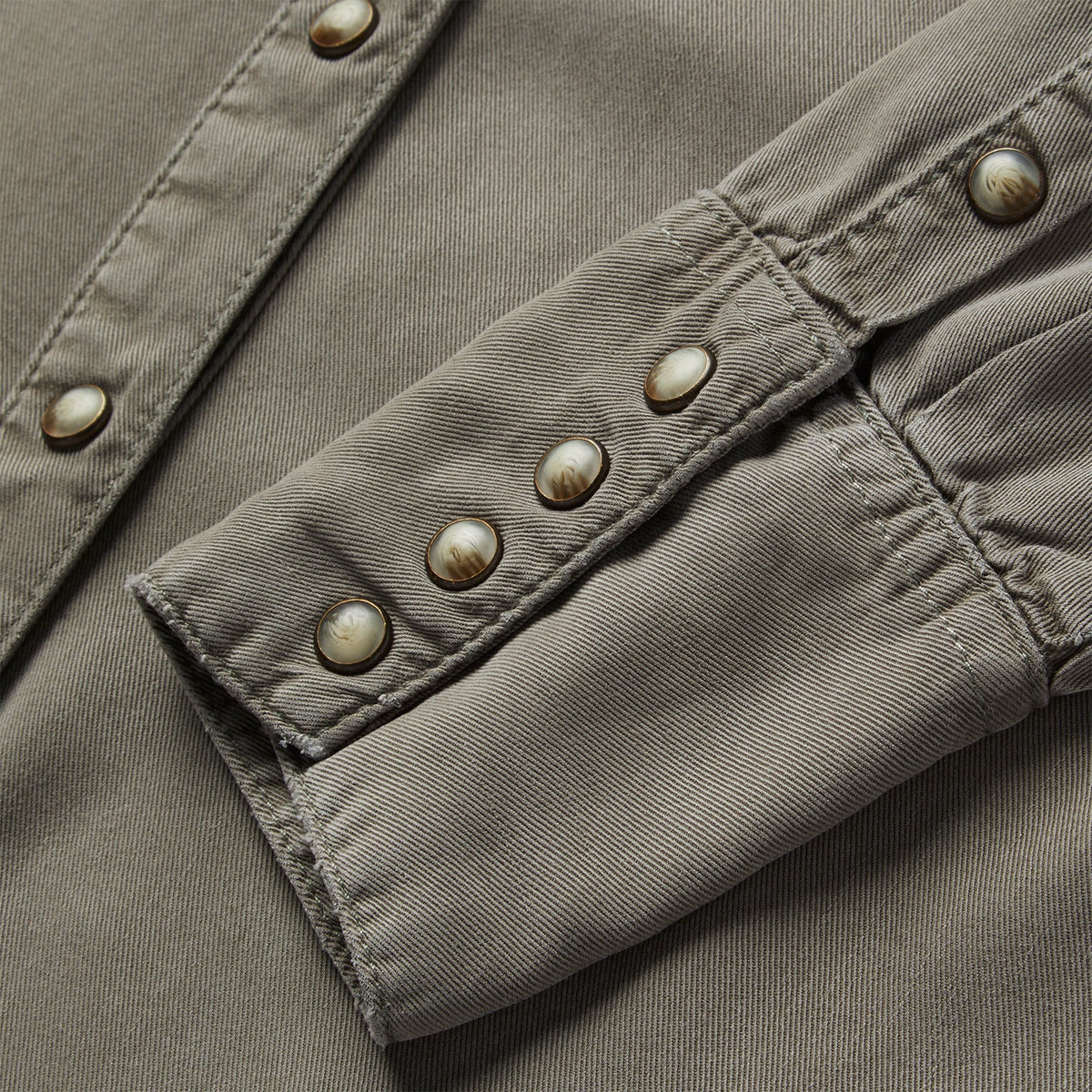 Stetson Olive Twill Western Shirt