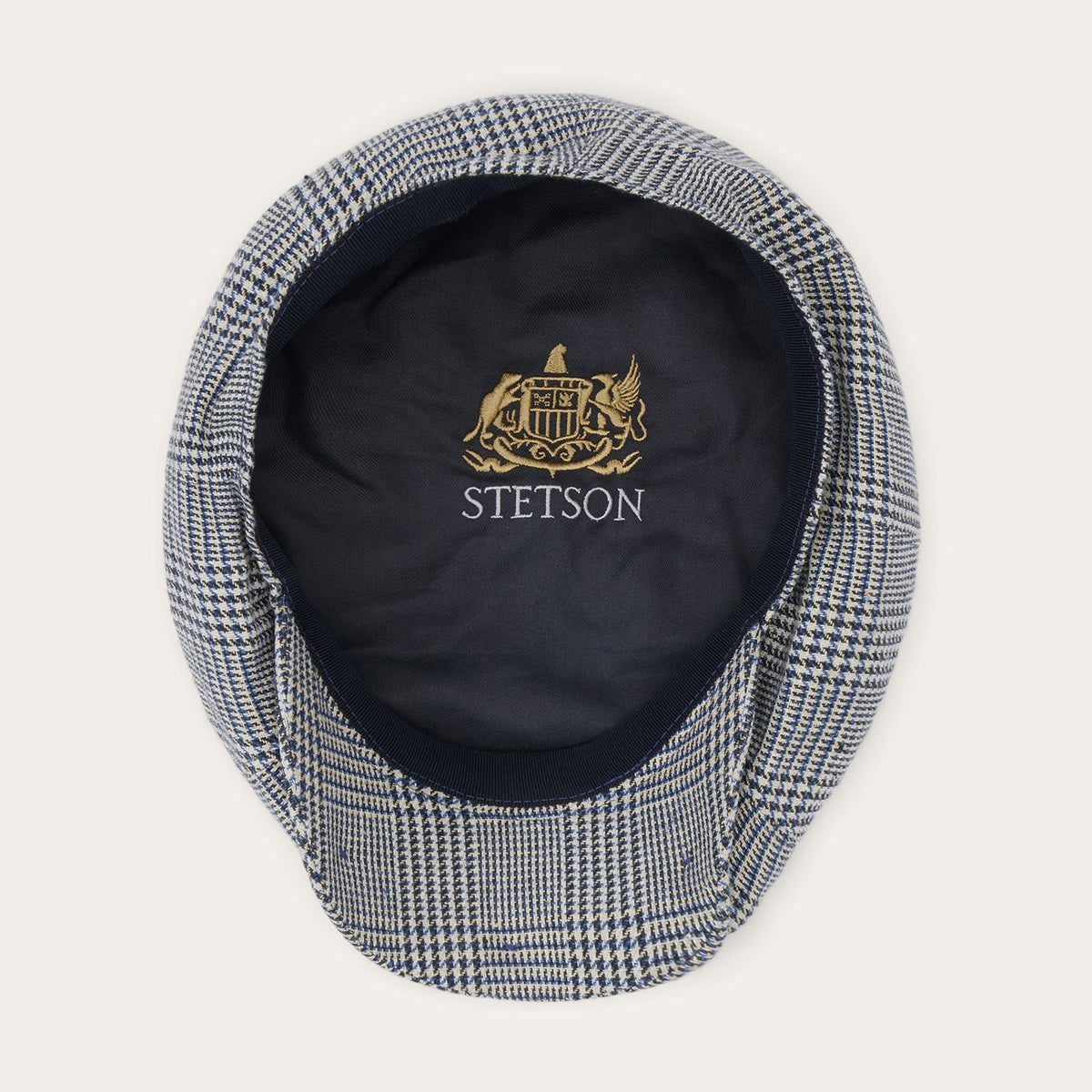 Stetson Glen Check Silk/Cotton 8-Panel Cap