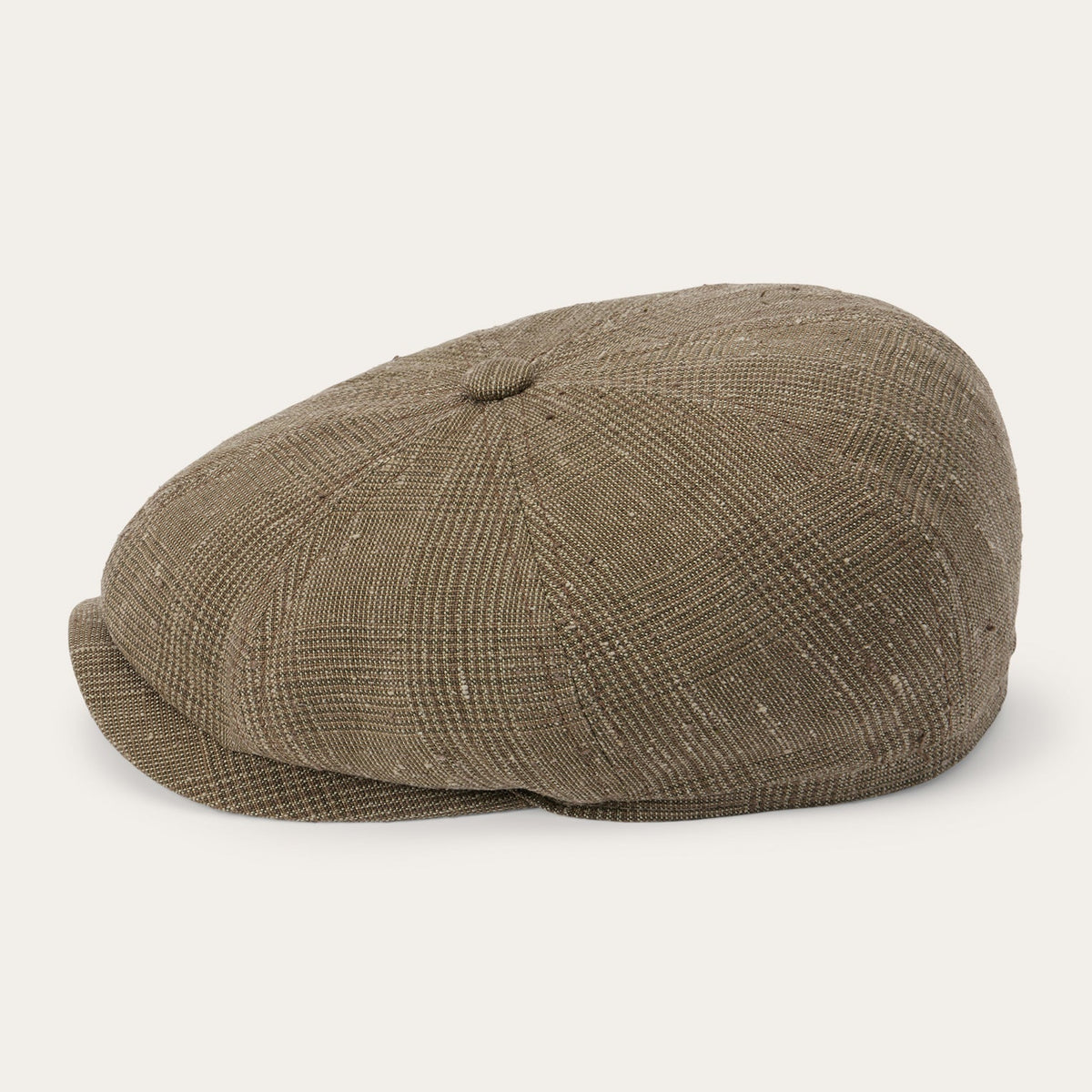 Stetson Glen Check Linen/Silk Hatteras Cap