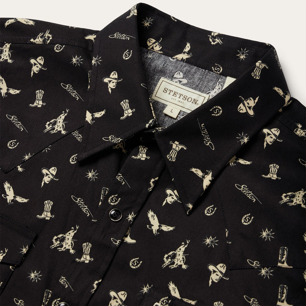 Stetson Conversation Print Western Shirt