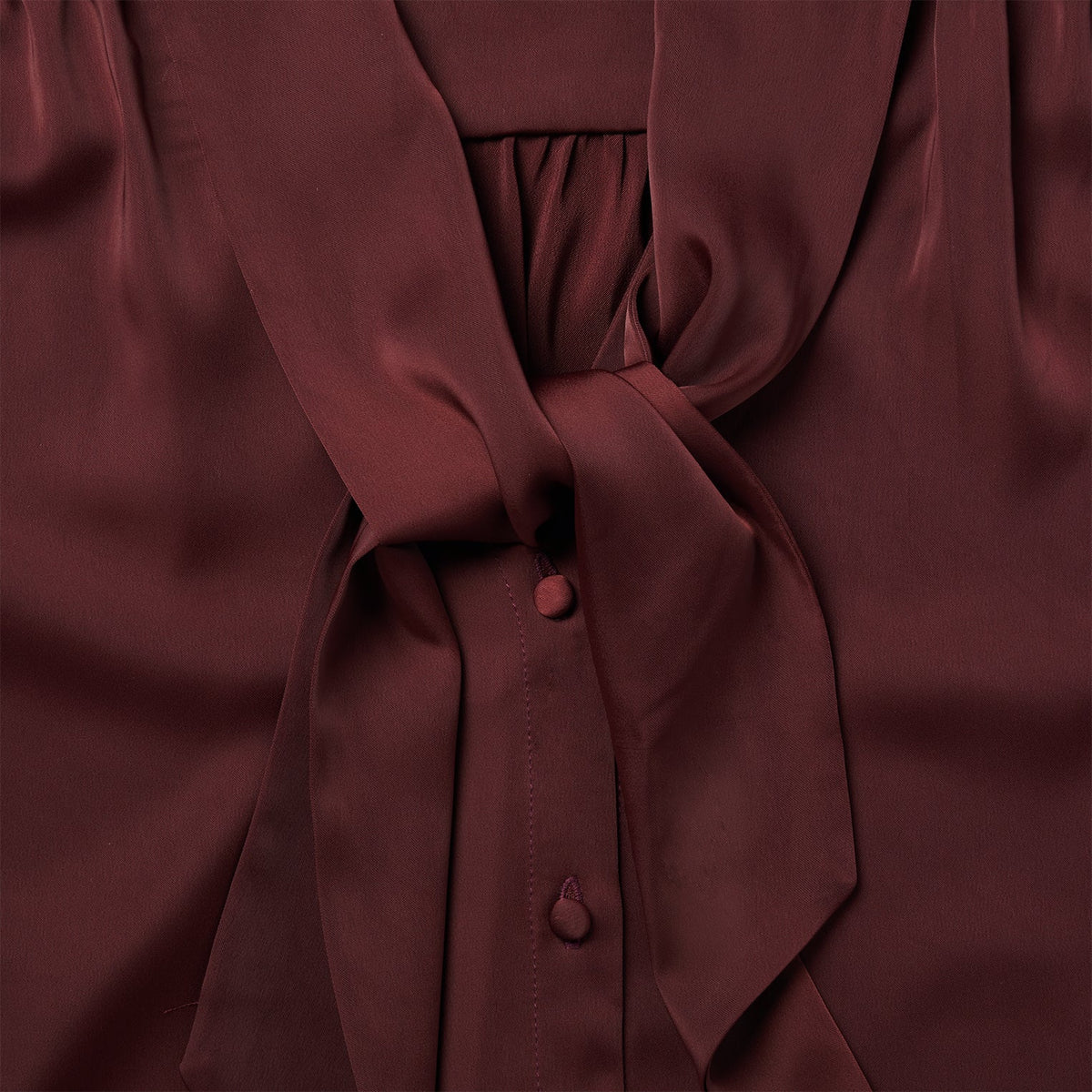 Stetson Wine Satin Blouse