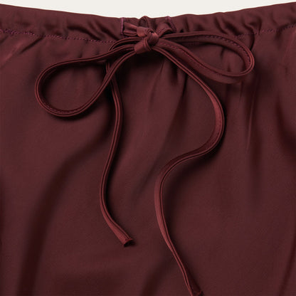 Stetson Wine Satin Skirt