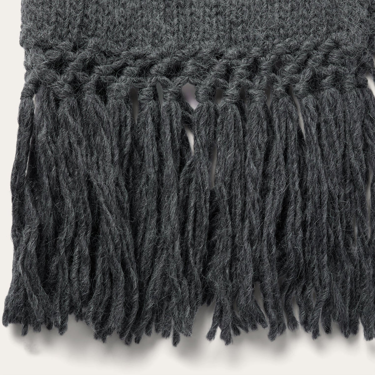 Stetson Charcoal Fringed Cardigan