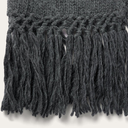 Stetson Charcoal Fringed Cardigan