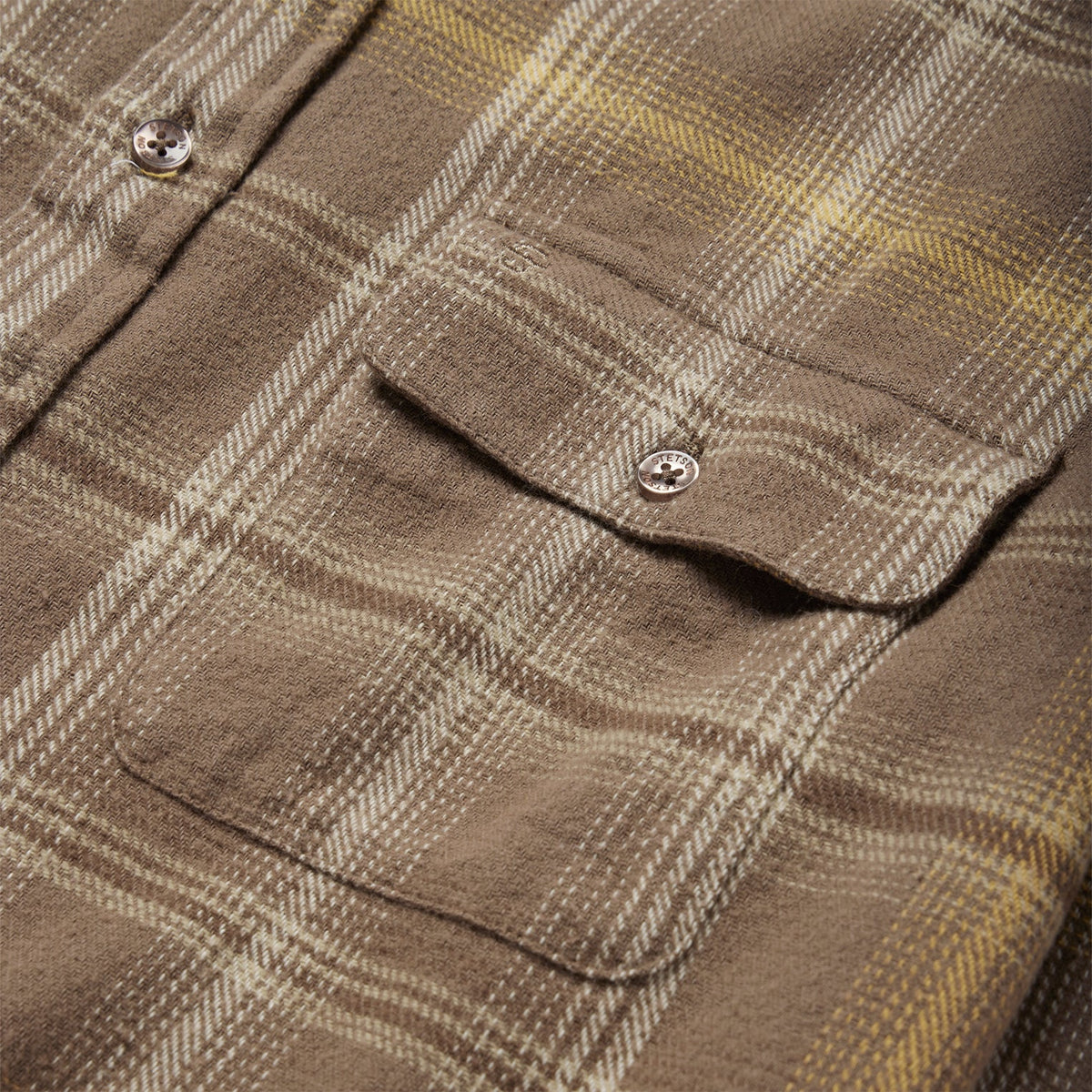 Stetson Brown Flannel Button-Front Shirt