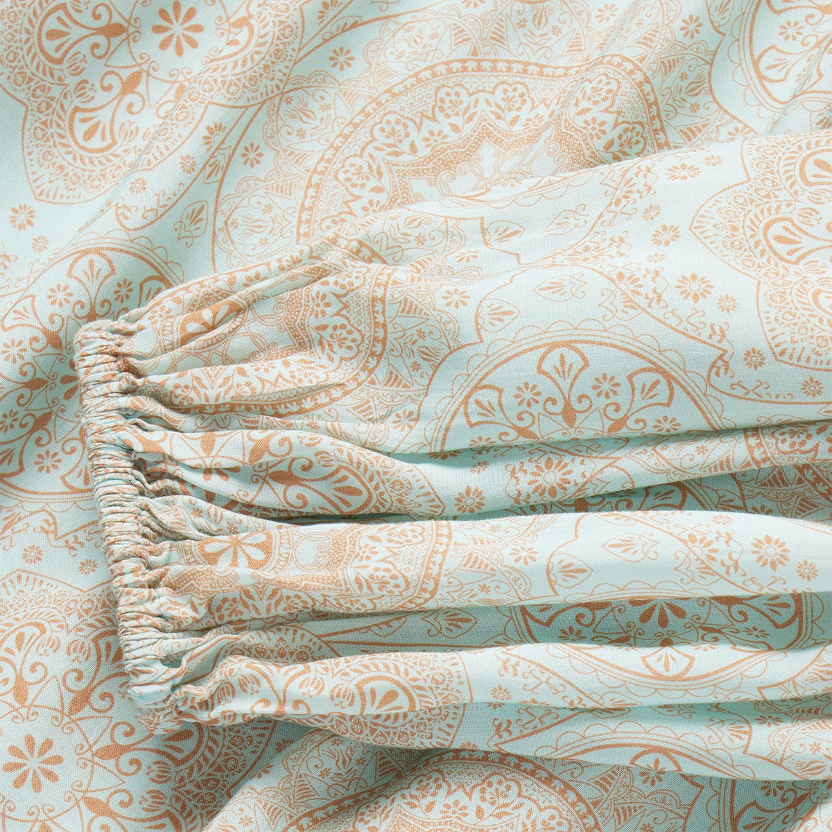 Stetson Mandala Print Peasant Blouse