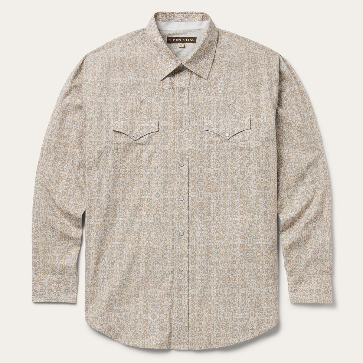 Stetson Medallion Print Western Shirt