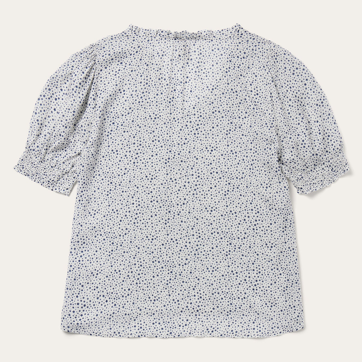 Stetson Stars Print Peasant Blouse