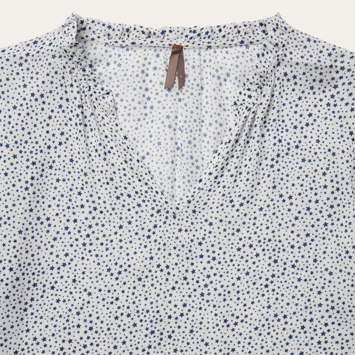 Stetson Stars Print Peasant Blouse