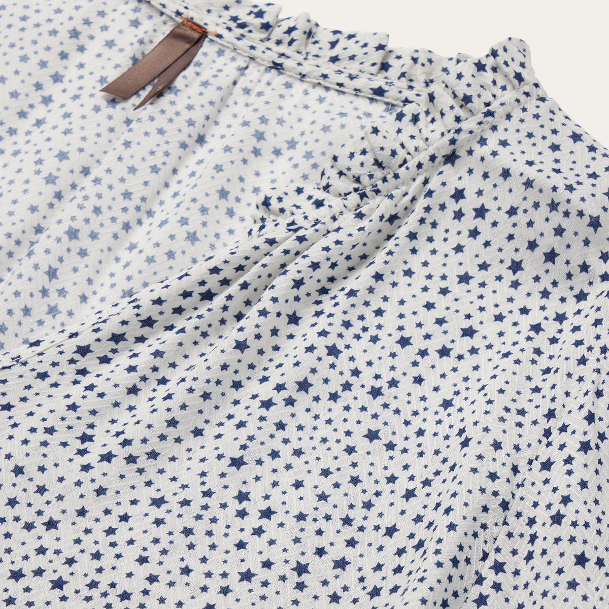 Stetson Stars Print Peasant Blouse