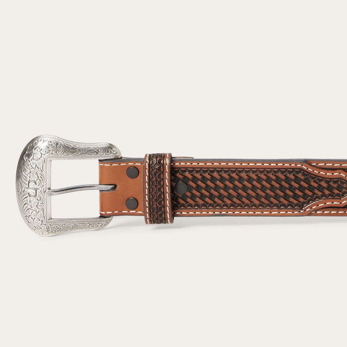 Stetson Western Icons Tooled Belt