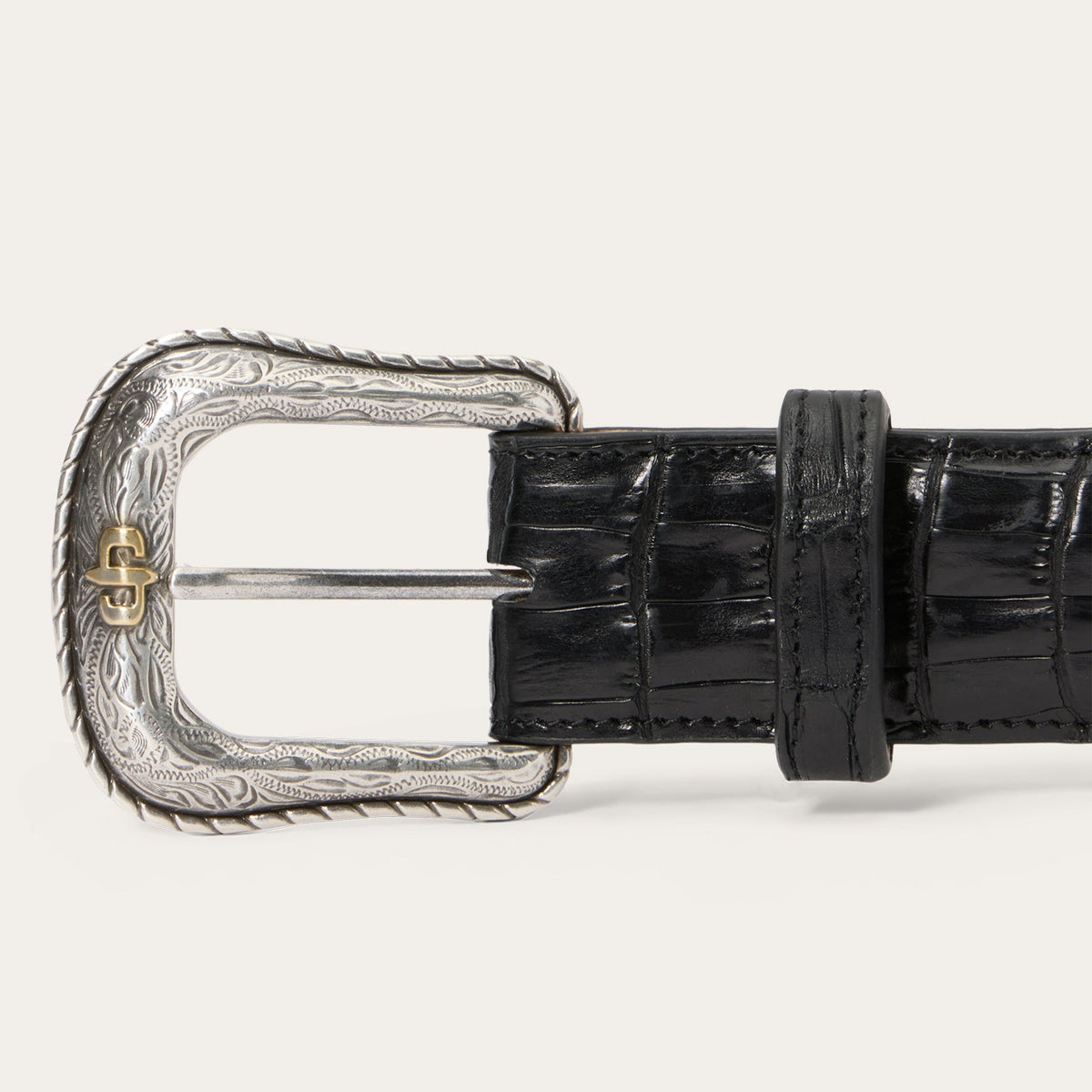 Stetson Caiman Western Tab Belt