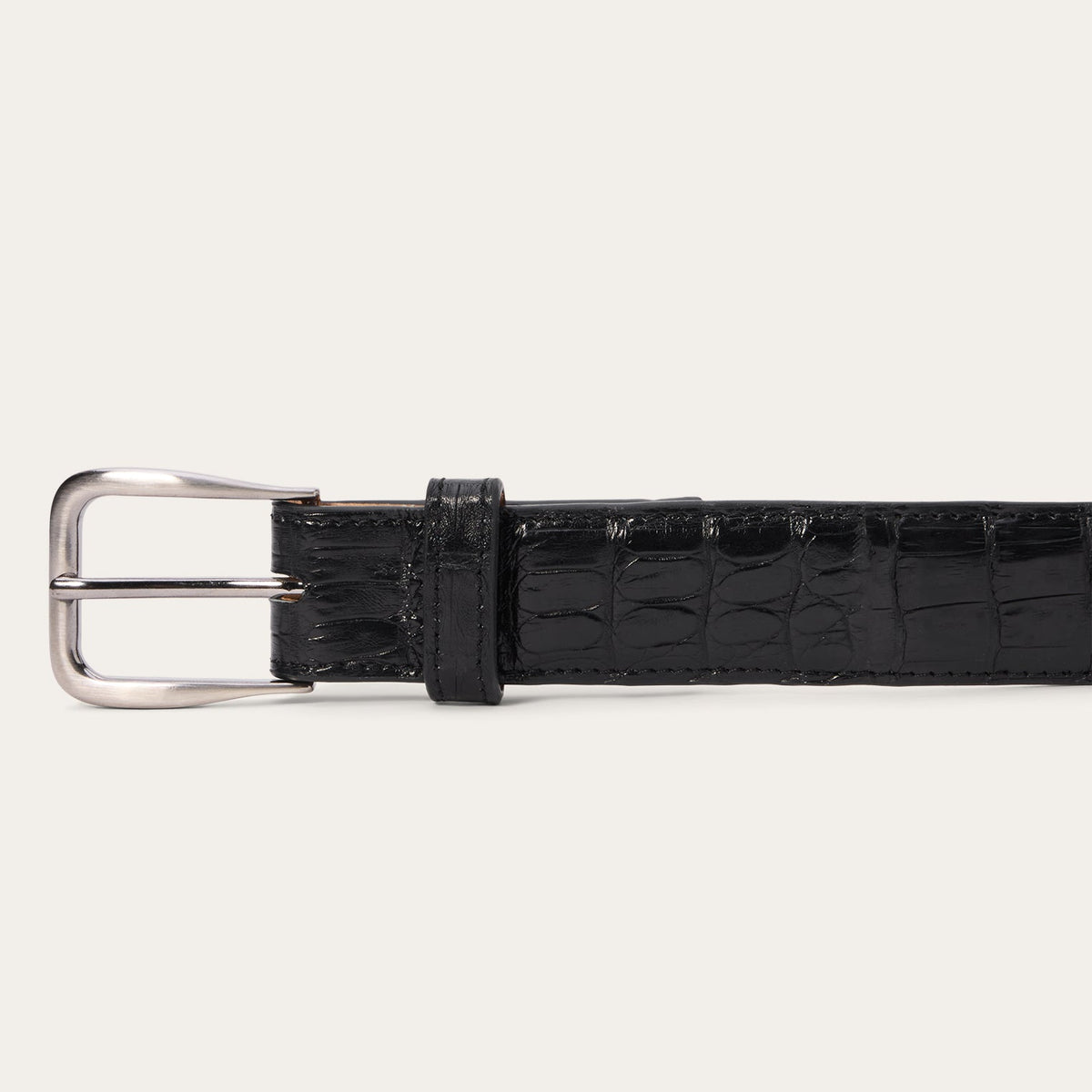 Stetson Caiman Western Tab Belt - 1 1/4" Width