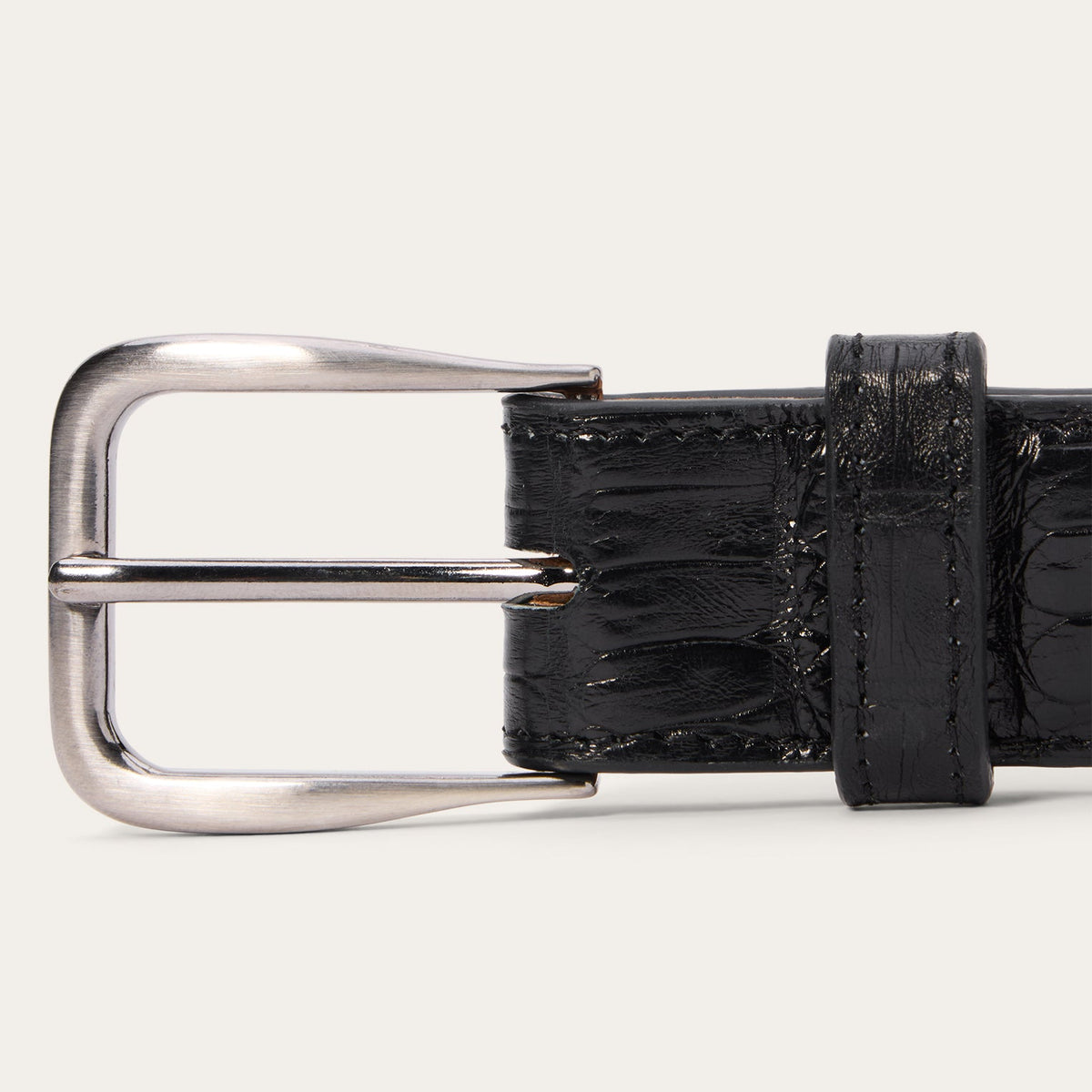 Stetson Caiman Western Tab Belt - 1 1/4" Width
