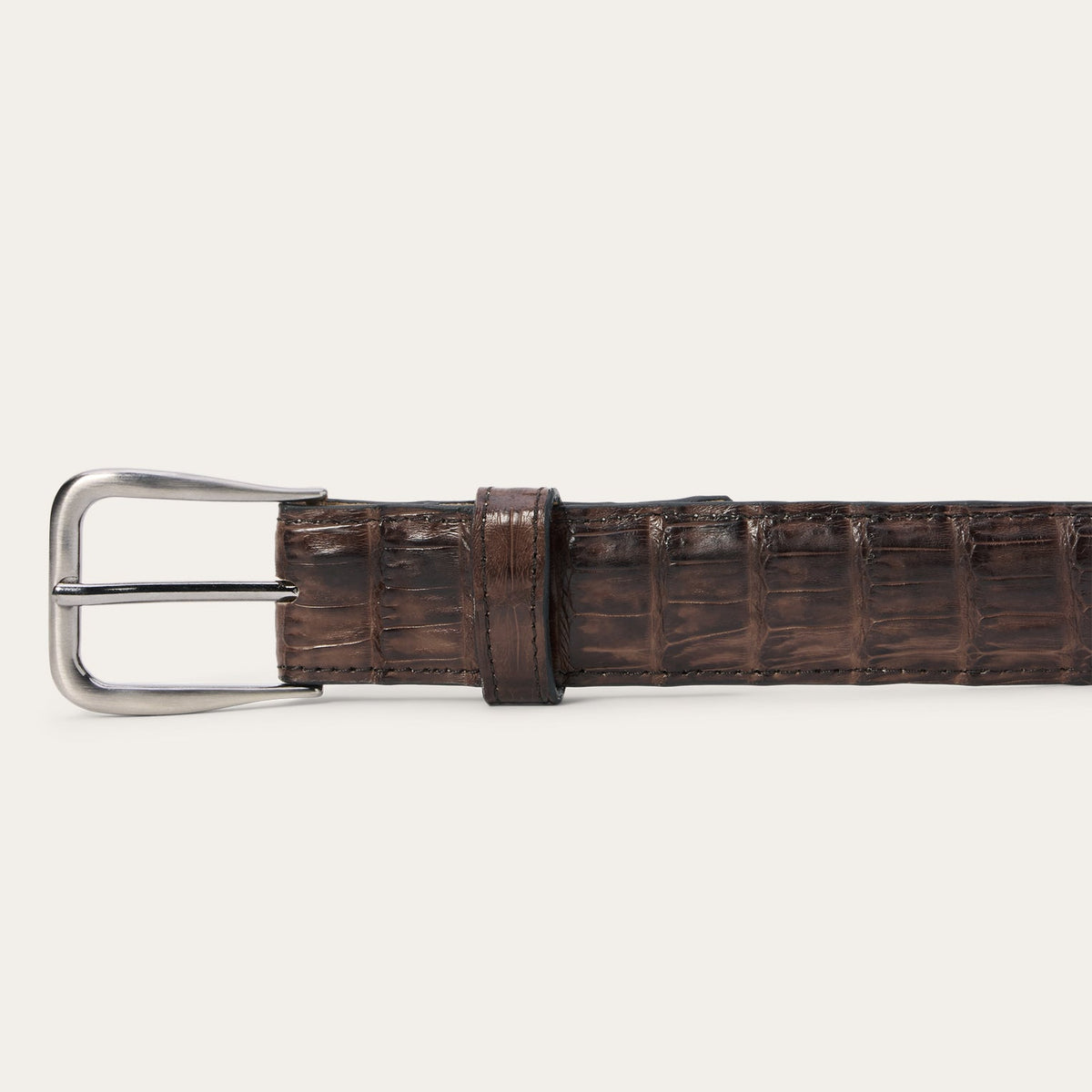 Stetson Caiman Western Tab Belt - 1 1/4" Width