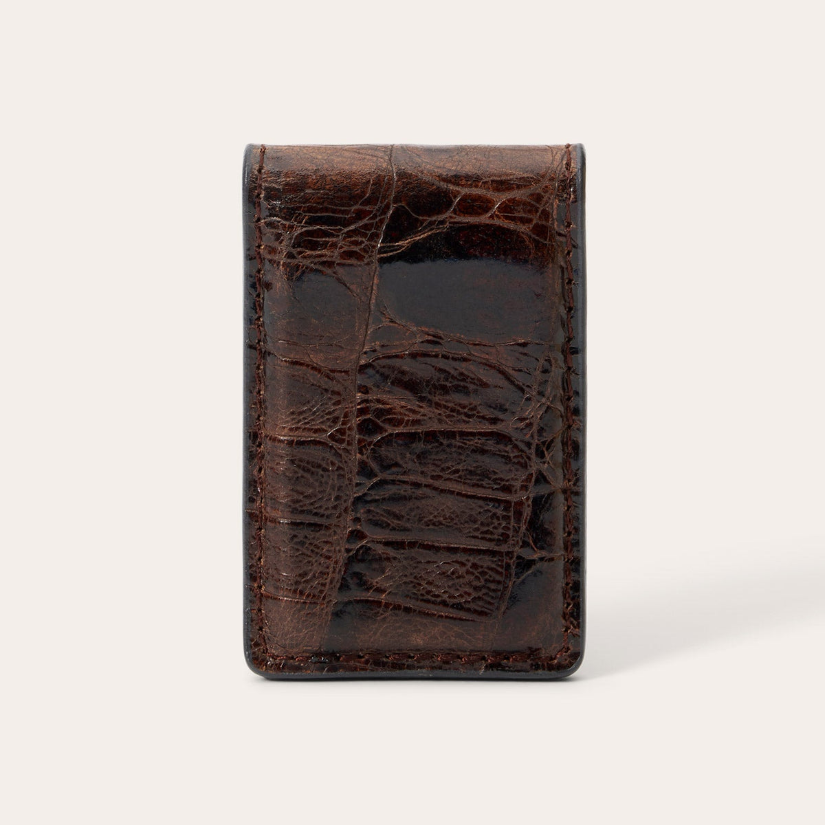 Stetson Tooled Embossed Croco Money Clip