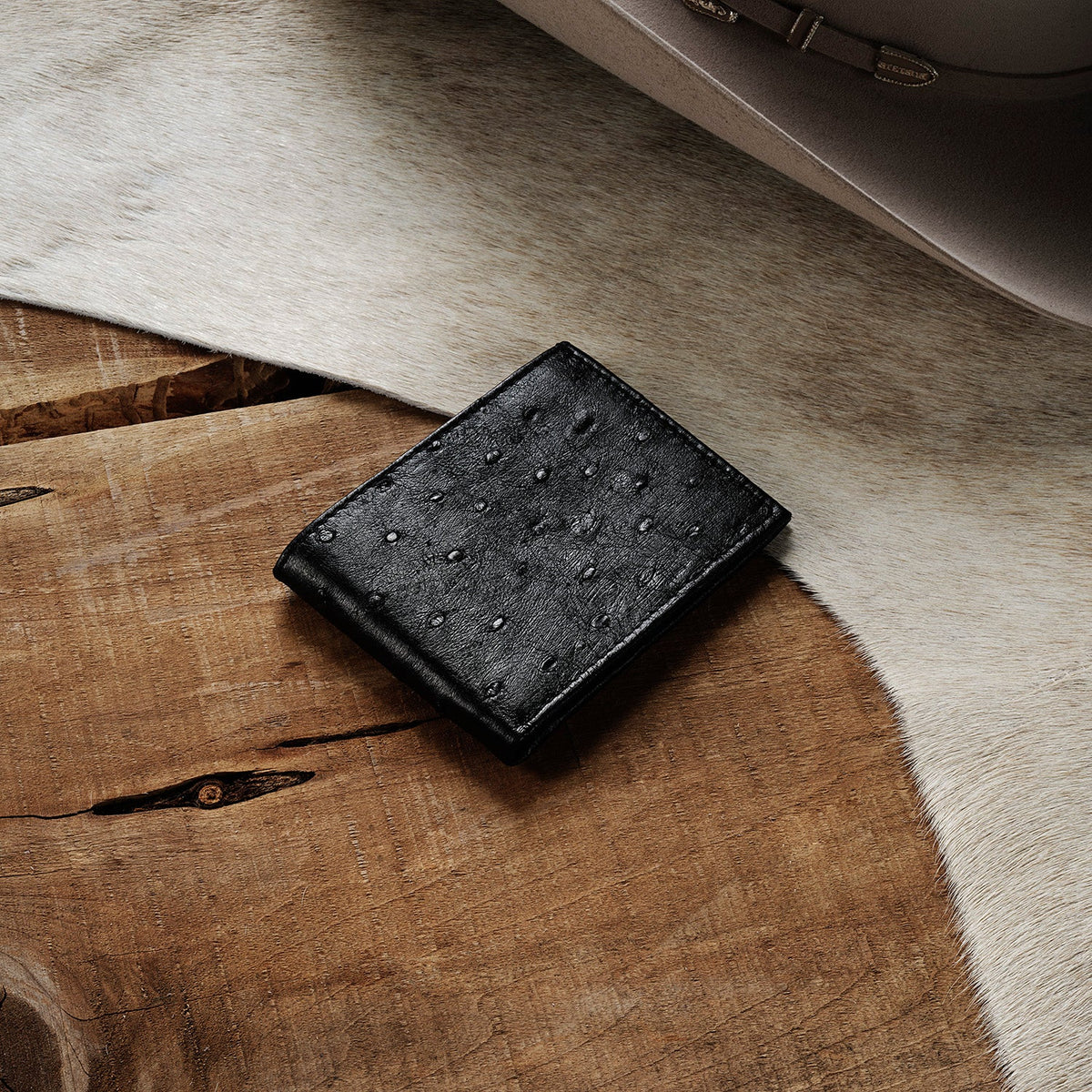 Stetson Ostrich Bi-Fold Wallet