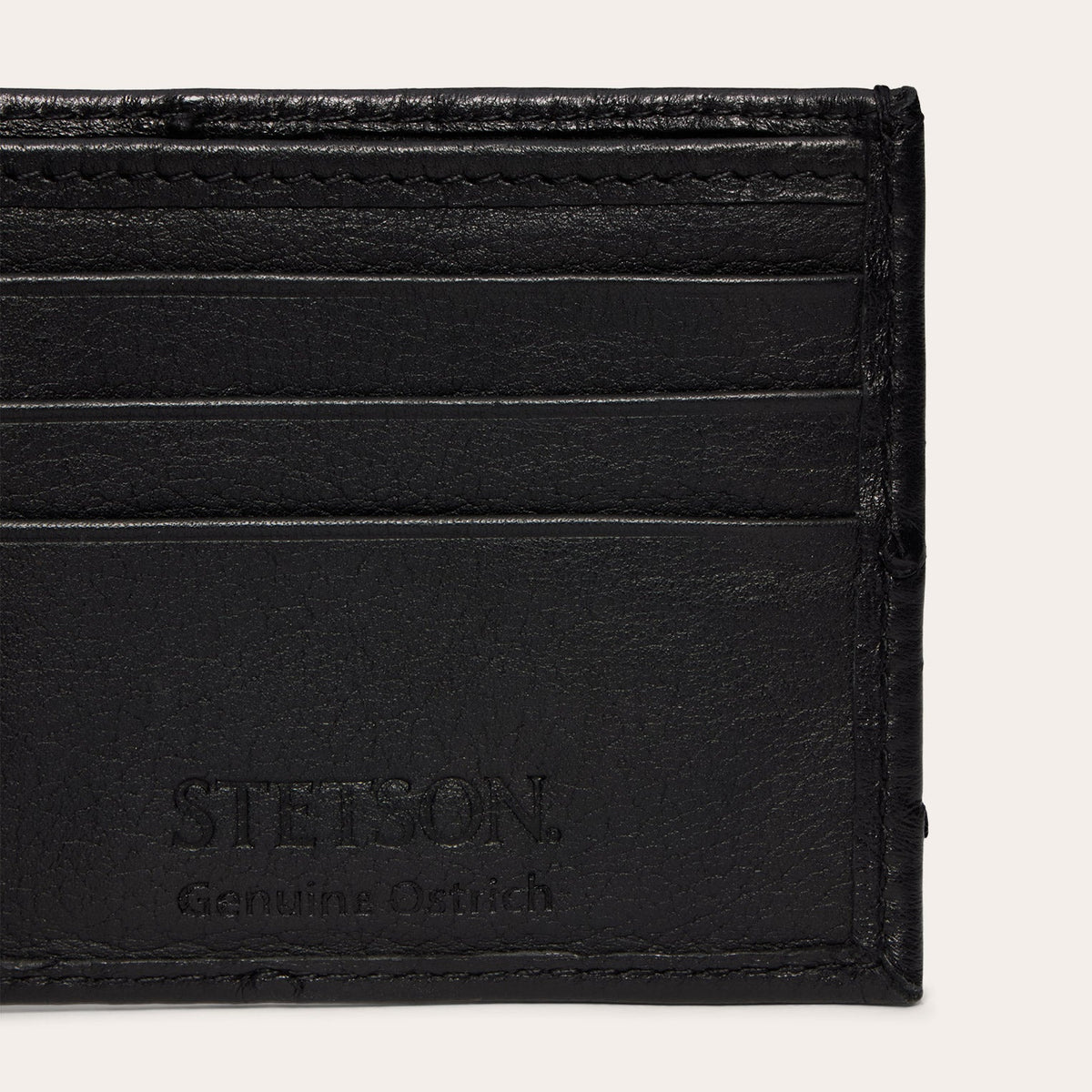 Stetson Ostrich Bi-Fold Wallet