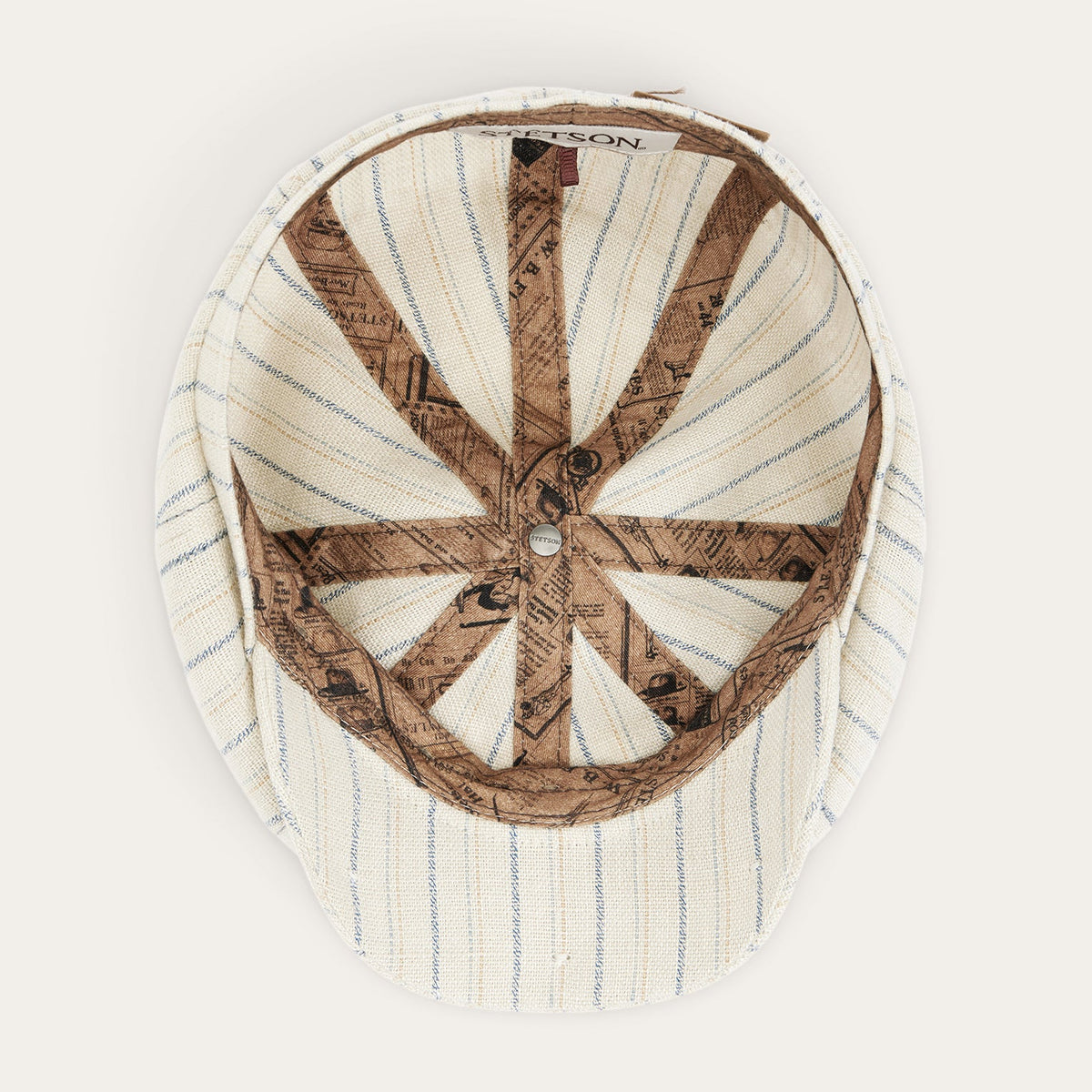 Stetson Striped Linen Hatteras
