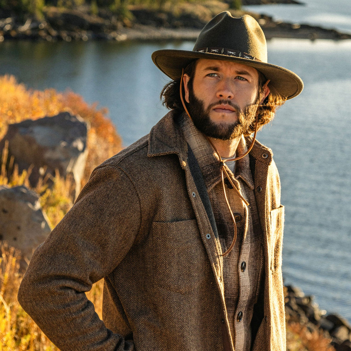 Stetson Herringbone Shirt Jacket