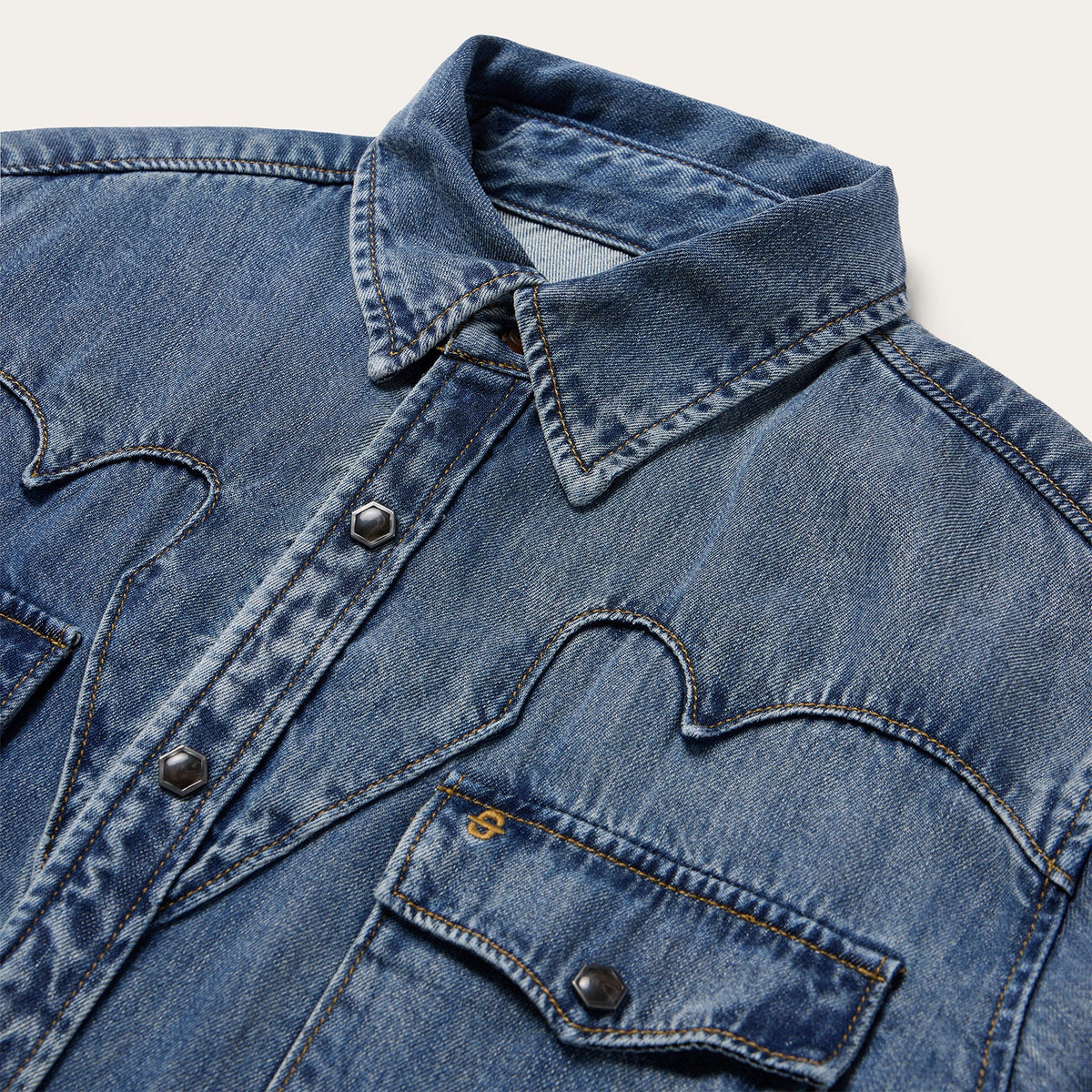 Stetson Retro Denim Western Shirt