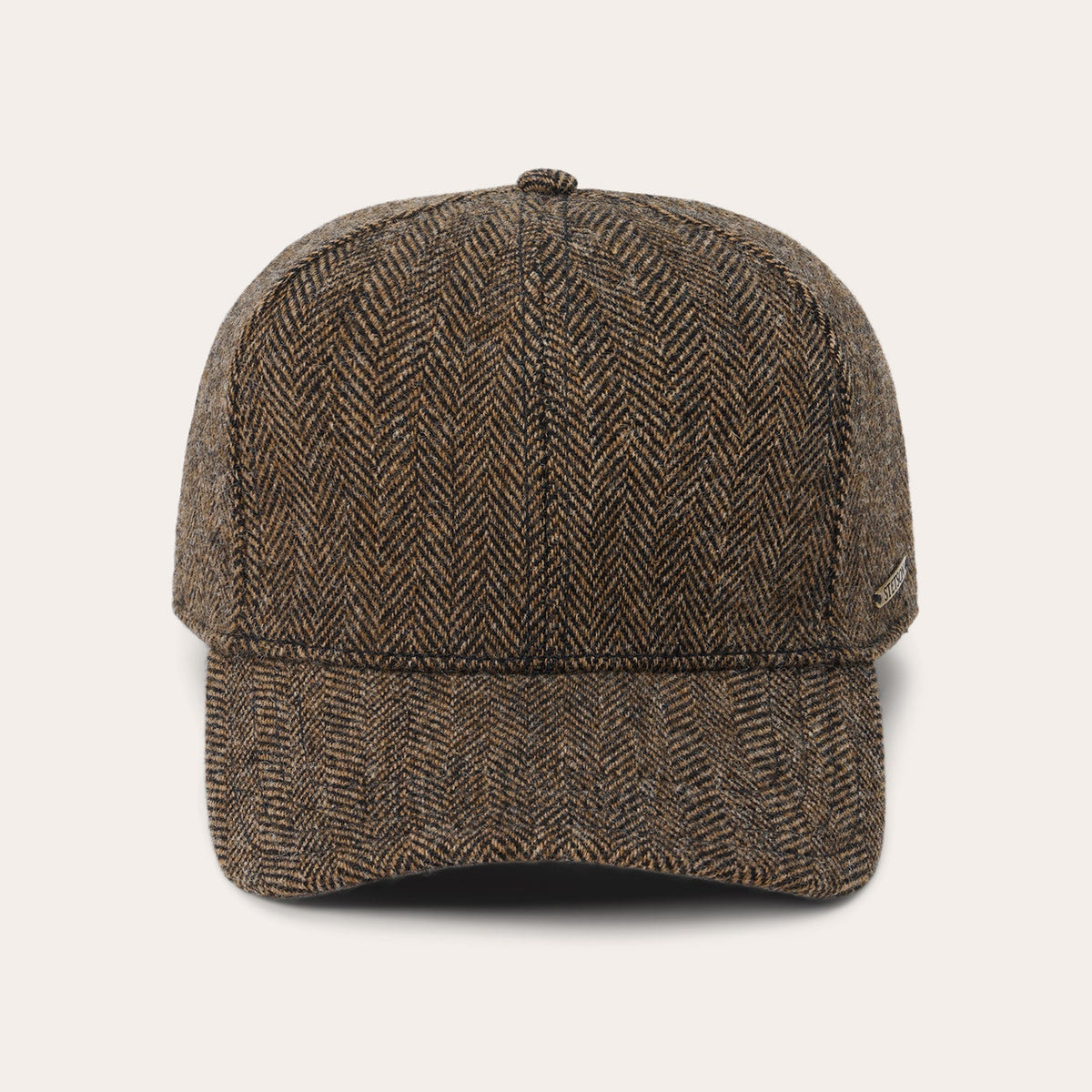 Stetson Wool Herringbone Baseball Cap