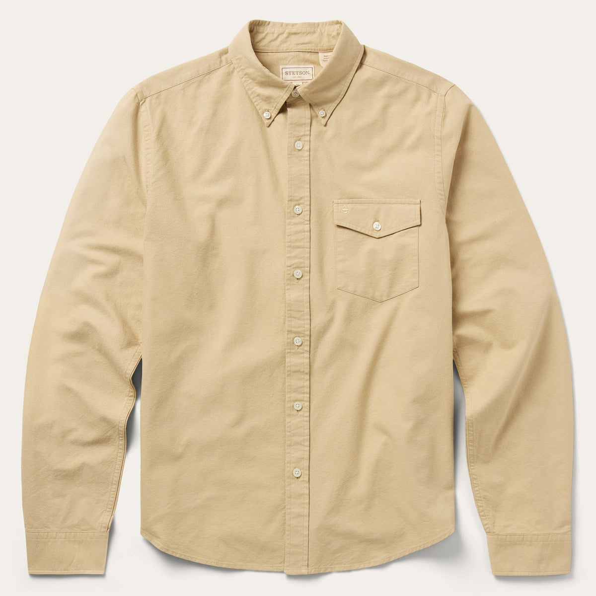 Stetson Peached Oxford Button-Down Shirt