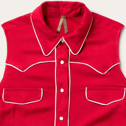 Stetson Sleeveless Retro Western Shirt