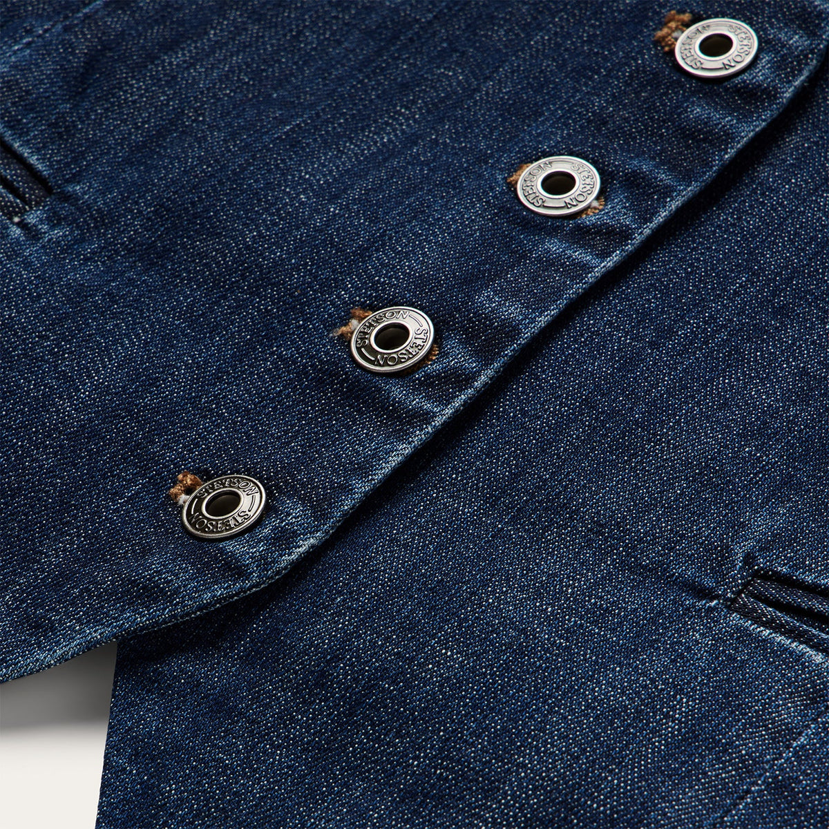 Stetson Dark Wash Stretch Denim Vest