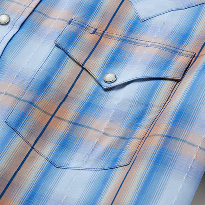 Stetson Sunrise Plaid Short-Sleeve Western Shirt