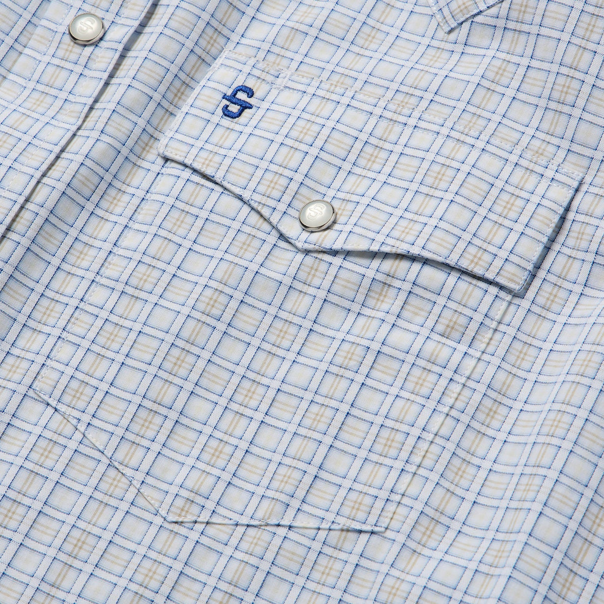 Stetson Ombre Plaid Check Western Shirt