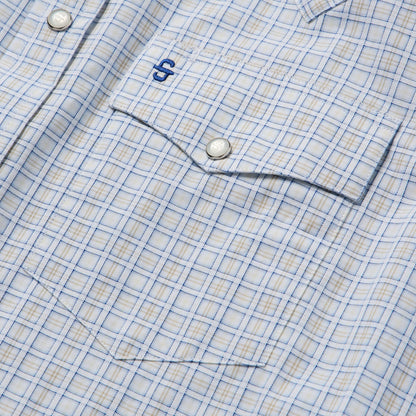 Stetson Ombre Plaid Check Western Shirt