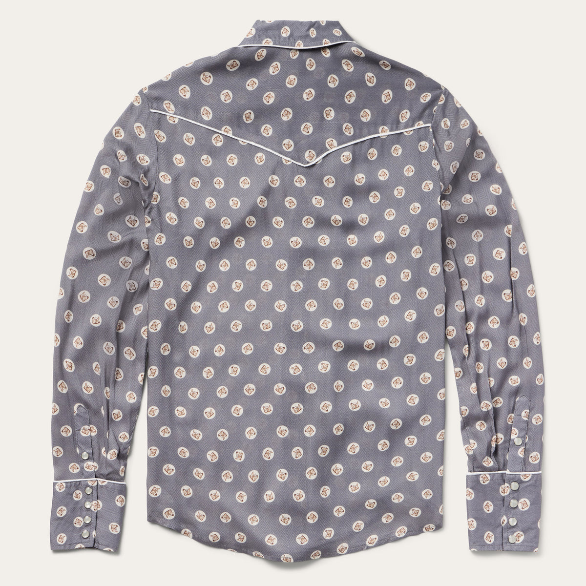 Stetson Horse Pennies Print Western Shirt