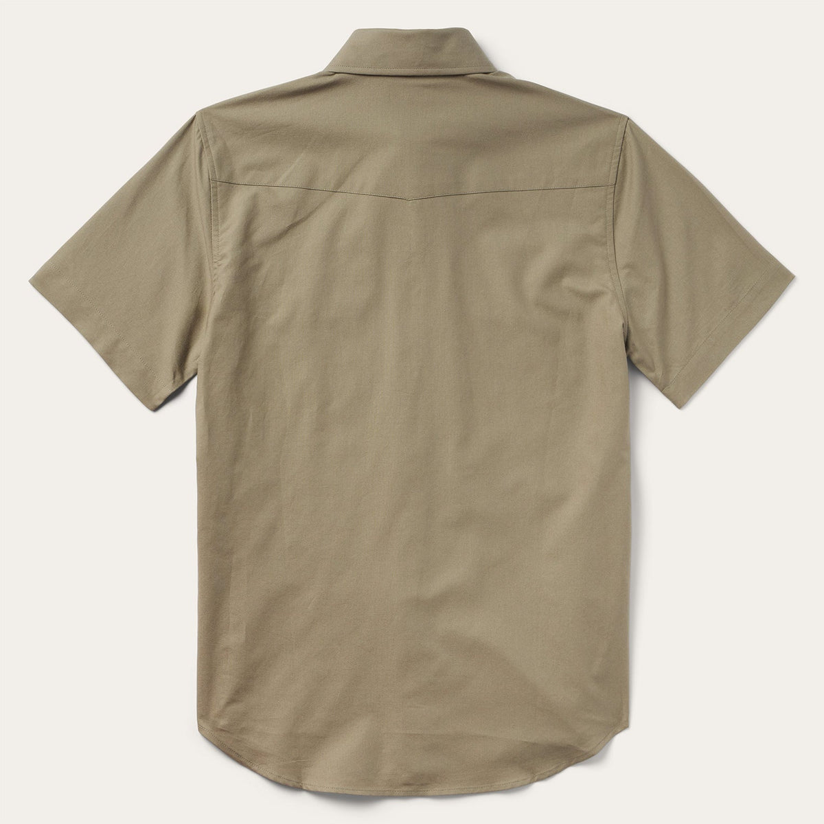 Stetson Olive Oxford Short Sleeve Western Shirt