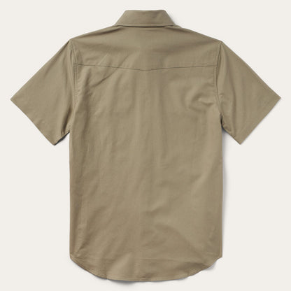 Stetson Olive Oxford Short Sleeve Western Shirt