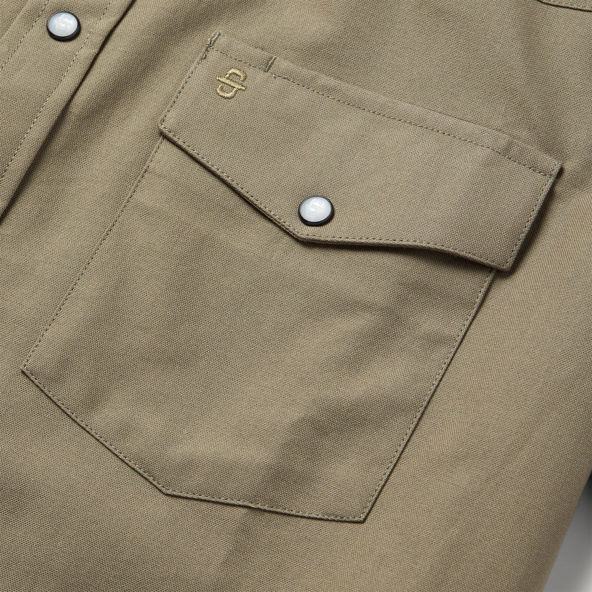 Stetson Olive Oxford Short Sleeve Western Shirt