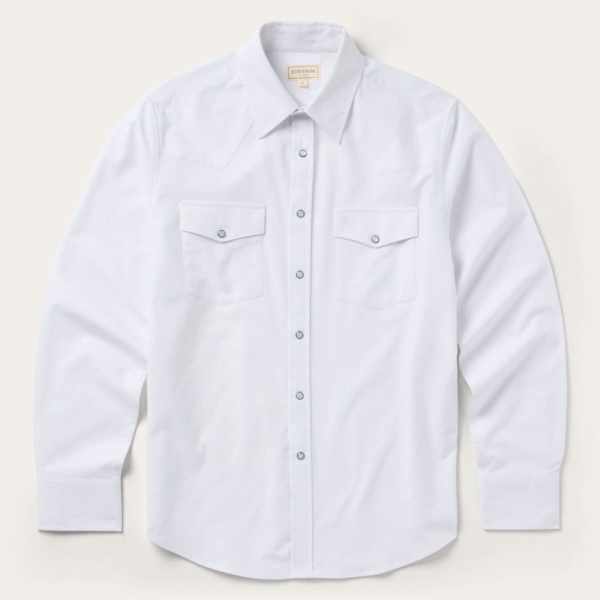 Stetson White Oxford Western Shirt