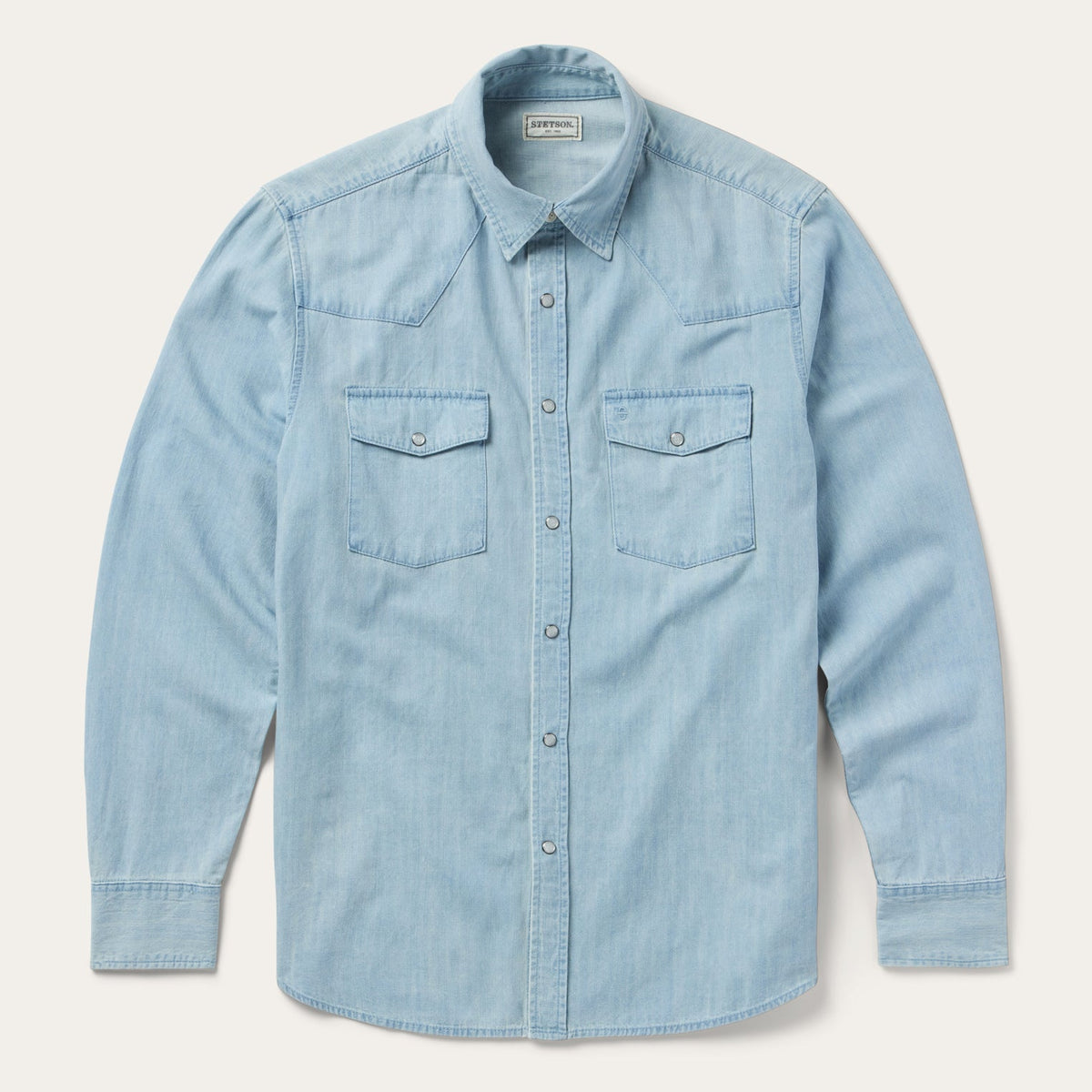 Stetson Chambray Oxford Western Shirt